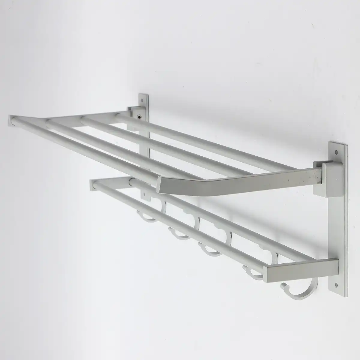 Xueqin Alumimum Foldable Bathroom Towel Rack Holder Storage Hanger Bathroom Towel Rack Holder