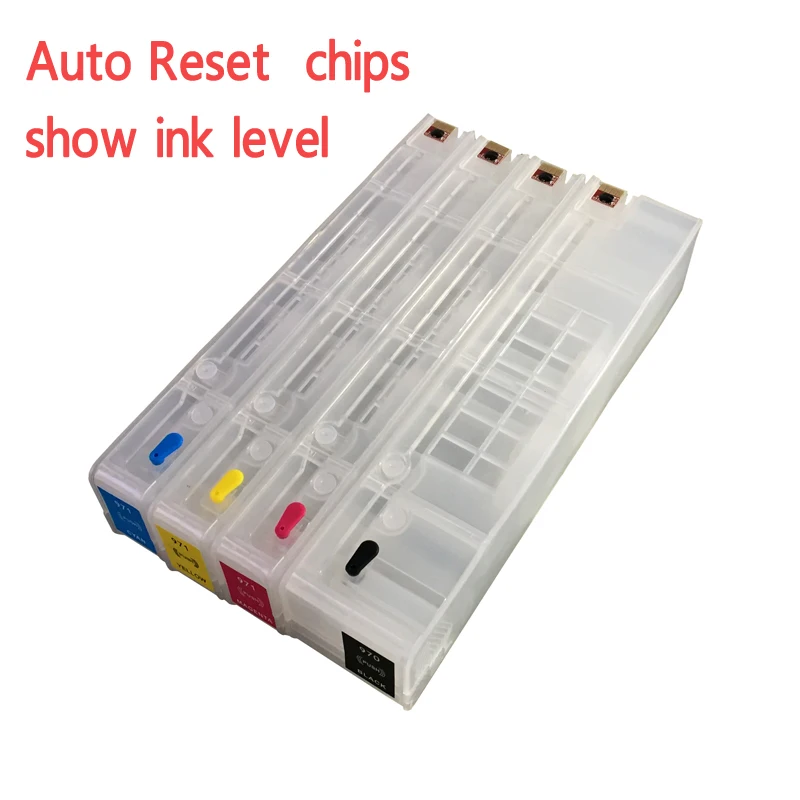

Auto reset chips Refillable ink cartridges For HP970 971 for HP X576dw X551dw X476dn printer with ARC chips
