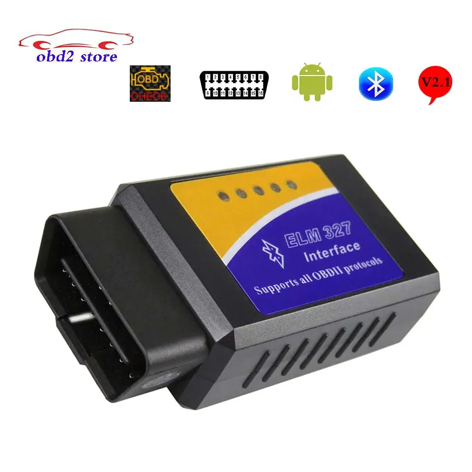 Best 10pcs MINI ELM327 Bluetooth obd2 V2.1 Car Diagnostic Scanner For Android PC ELM 327 Obd 2 Auto Code Reader Diagnostic tool