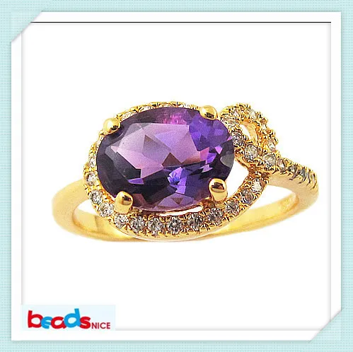 

Beadsnice ID25576wedding jewelry of 1.5 carat AAA natural amethyst 925 silver amethyst rings
