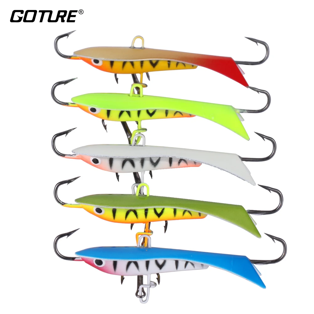 Goture Snap hiver pêche sur glace leurre Jig balanceurs verticale gabarits appât pour poisson de jeu d'eau salée, doré, poisson