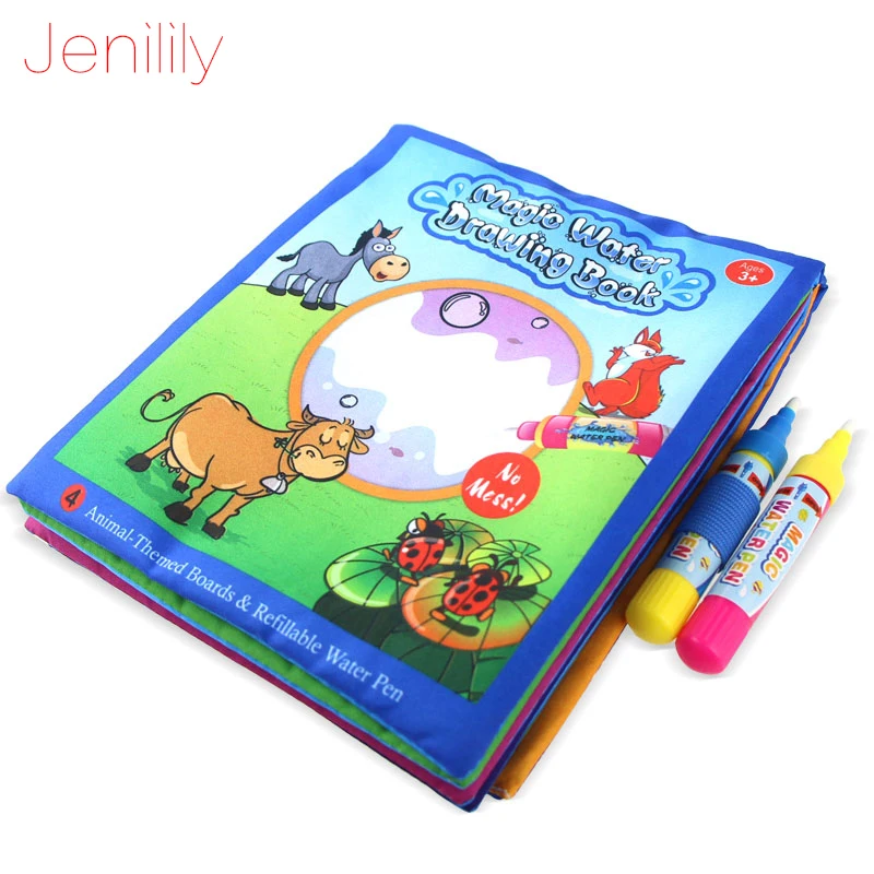 Новинка от Jenilily книга для рисования на воде детей и + 2 волшебных ручки/Детская