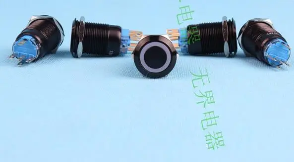 19 мм черный водонепроницаемый кнопочный переключатель | Обустройство дома