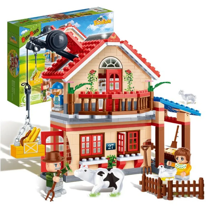 315pcs Legoings Pastoral Animal Farm DIY Building Blocks Kit Toys Kids Birthday Christmas Gifts 315pcs Legoings Pastoral Animal Farm DIY Building Blocks Kit Toys Kids Birthday Christmas Gifts