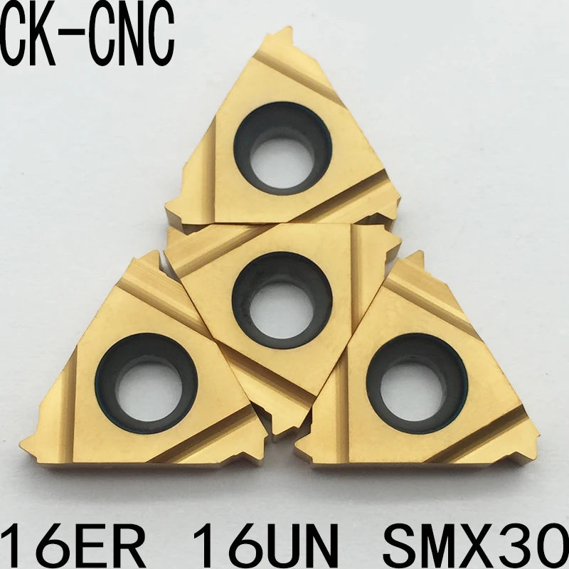 10pcs 16ER 16UN SMX30 Threaded Inserts Indexable Tungsten Carbide