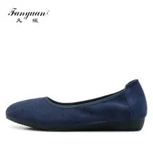 Fanyuan/Женская обувь на плоской подошве; мокасины для прогулки из натуральной кожи; женские мокасины; повседневная обувь для мам; женская обувь для медсестры; Цвет Черный