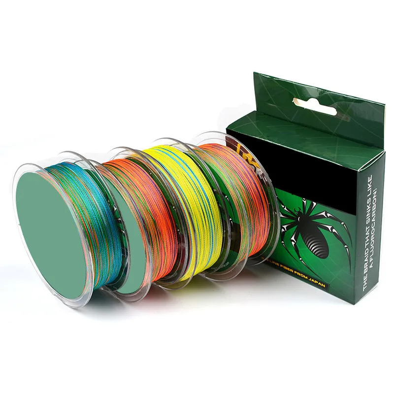 

1PCS 100M Length 100% PE Nylon 4 Stands Braided Fishing Line Dyneema Spectra Extreme Fishing String Powerful Casting 5 Color