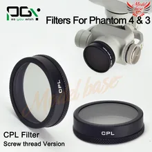 PGY DJI phantom4/phantom3 CPL-screw thread version Lens Filter for Gimbal Camera UAV Quadcopter drone parts accessories