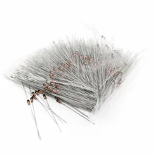 1000pcs wholesale 0.5W 1/2W zener diodes diode voltage regulator DO-35 2v2 2v4 2v7 3v3 3v6 4v3 4v7 5v6 5v1 10v 12v 13v 15v 18v