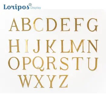 

Nordic Brass Decorative Alphabet Wall Sticking Letter Creative Hotel Company Door Number Sign Door Sign Letter Wall Mounted