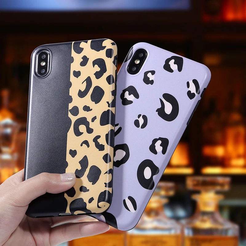 

Leopard Pattern Soft TPU Case for iPhone 6 6S 7 8 Plus 5 5S SE X 10 XS MAX Cell Phone ultra thin Shockproof Luxury Back Cover