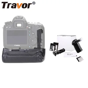 

Travor Camera Vertical Battery Grip Holder For Canon EOS 70D 80D DSLR Battery Handle Replace BG-E13 Gift 2 PCS LP-E6 Battery