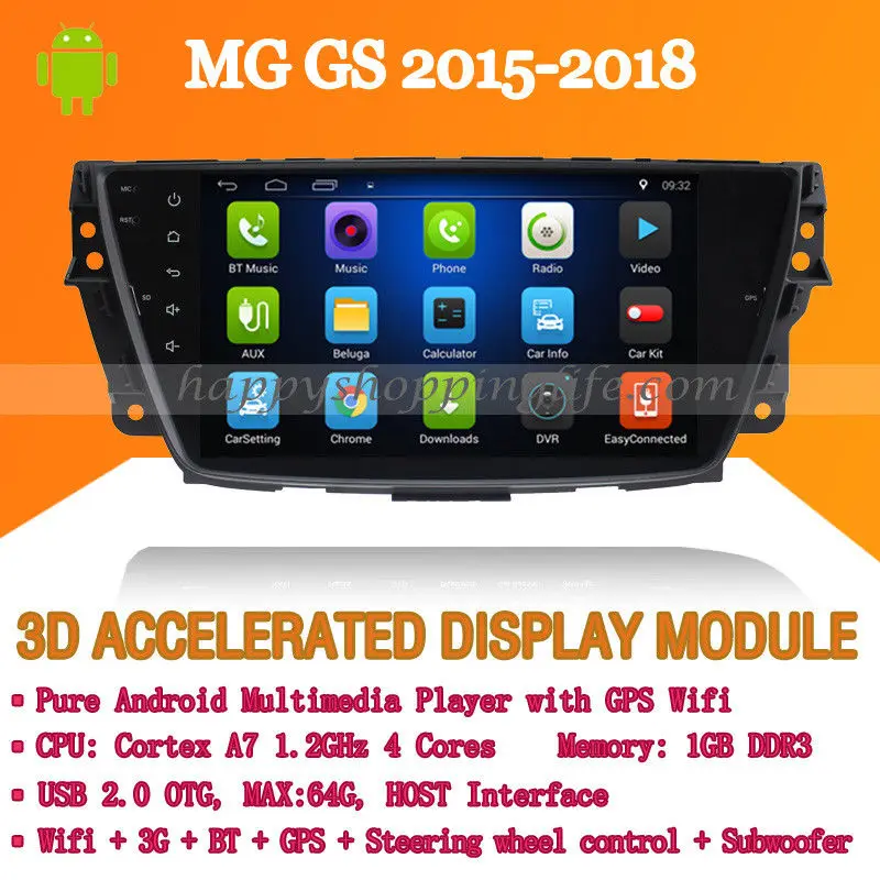 9 &quotAndroid 7 1 автомобильный мультимедийный плеер для пульт mg GS 2015-2018 DVD Авто Радио