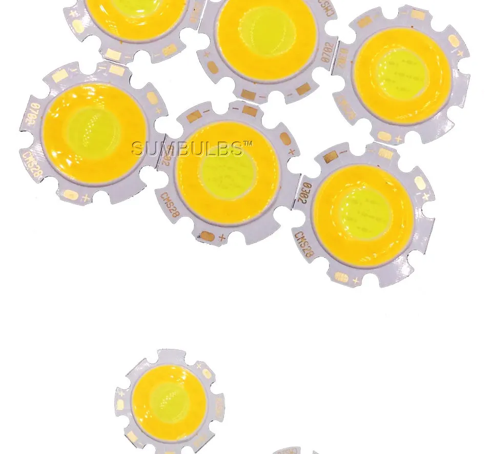 28mm double color COB led light round cob 3W 5W 7W (2)