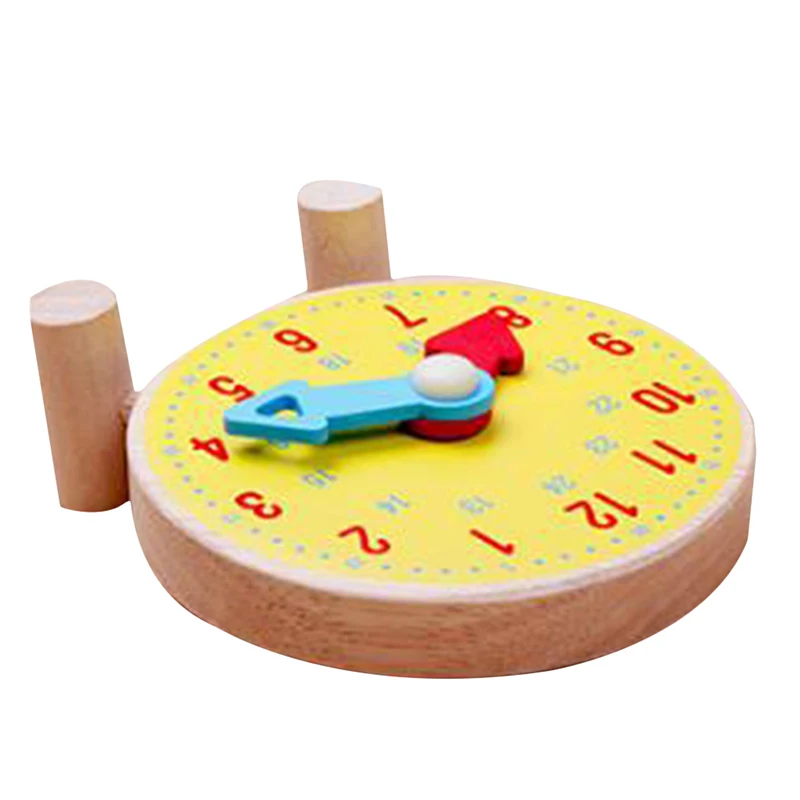 Хорошее качество деревянные ручной работы часы игрушки для детей обучающий часы для развития интеллекта игрушки развивающие игрушки