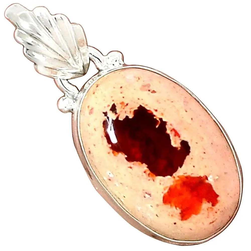 Lovegem подлинный мексиканский опал кулон 925 пробы серебро, 33 мм, AP3250