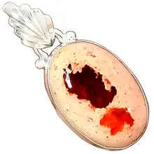 Lovegem подлинный мексиканский опал кулон 925 пробы серебро, 33 мм, AP3250