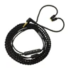 In-ear Monitor Cable Braided Replacement Earphone Cable Wire IEM Cable 0.78 mm 2 Pin Prong Connector 5