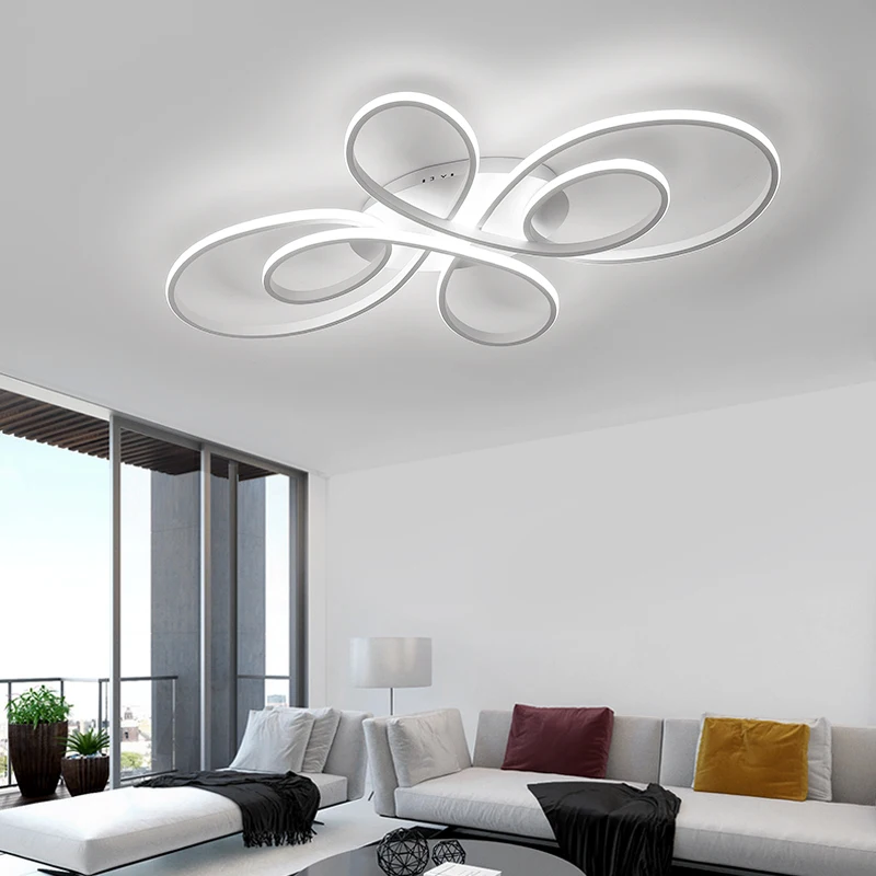 

Modern LED Ceiling Lights RC Dimmable for Living room Dining room Bedroom Study Balcony Aluminum body Home deco Ceiling Lamp