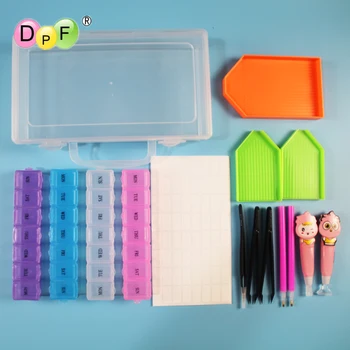 

DPF 5D DIY Diamond Embroidery Tools Diamond Painting Cross Stitch Accessory Pen Tools Set Mosaic Glue Tweezers Storage Boxes