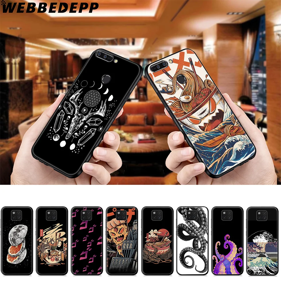 Мягкий чехол WEBBEDEPP Octopus Sushi Sheep для Huawei Mate Honor 20 6A 7A 7C 7X8 9X10 View 10 Lite Pro 30 |