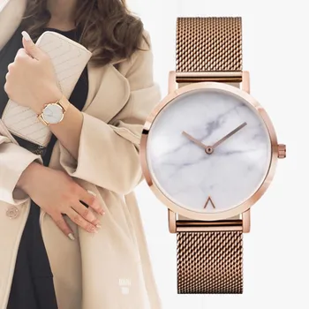 

EUTOUR Rose Gold Women Watches Waterproof Thin Bracelet Fashion Watch Ladies Simmple Design Female Clock Quartz Wristwatches