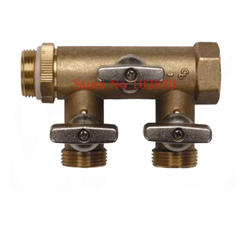 

Free shipping,Self-Designed & Produced Brass Refill Valve Three Heads 3/4 inch for Closed Loop Solar Water Heater