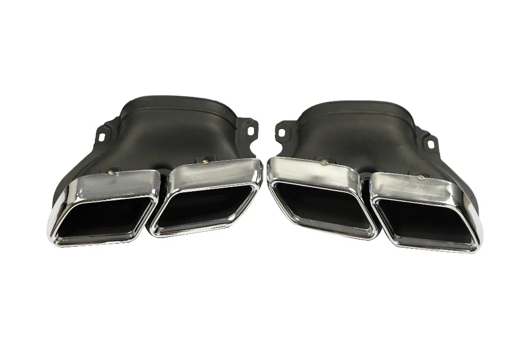 Racing 304 Stainless Steel Car Rear Round Exhaust Pipe Tail Muffler Tip for Mercedes Benz C-Class W205 Racing 304 Stainless Steel Car Rear Round Exhaust Pipe Tail Muffler Tip for Mercedes Benz C-Class W205