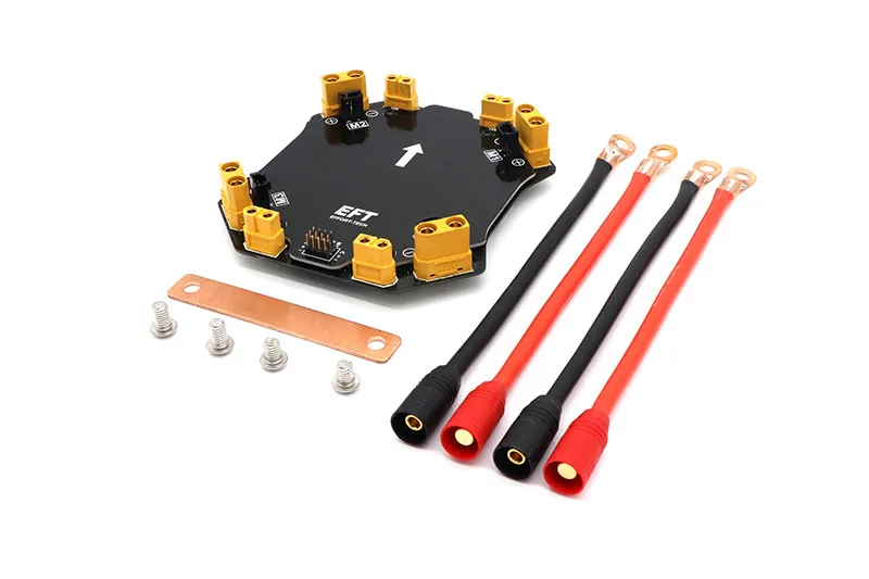 

1Set PART1 E410 Plant Protection Drone Rack Distribution Board High Current V4 Distributing Module with AS150 Plugs