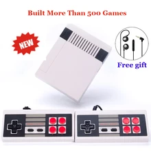 Ретро Мини ТВ Ручной игровой консоли для ne игры встроенный 600 различных игр PAL и NTSC двойной Геймпад игроков