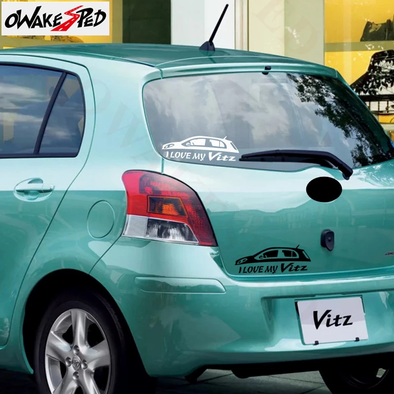 Стайлинг автомобиля I love my Vinyl stickers Auto Body декор для оконного стекла Sticker Toyota Vitz Yaris