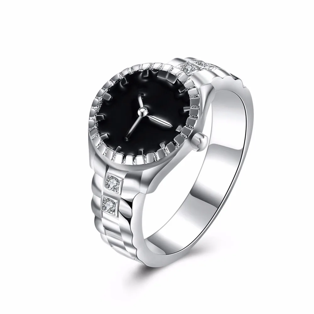 

Free shipping 925 sterling silver jewelry jewelry creative watch ring women's personality ring women's sterling silver ring