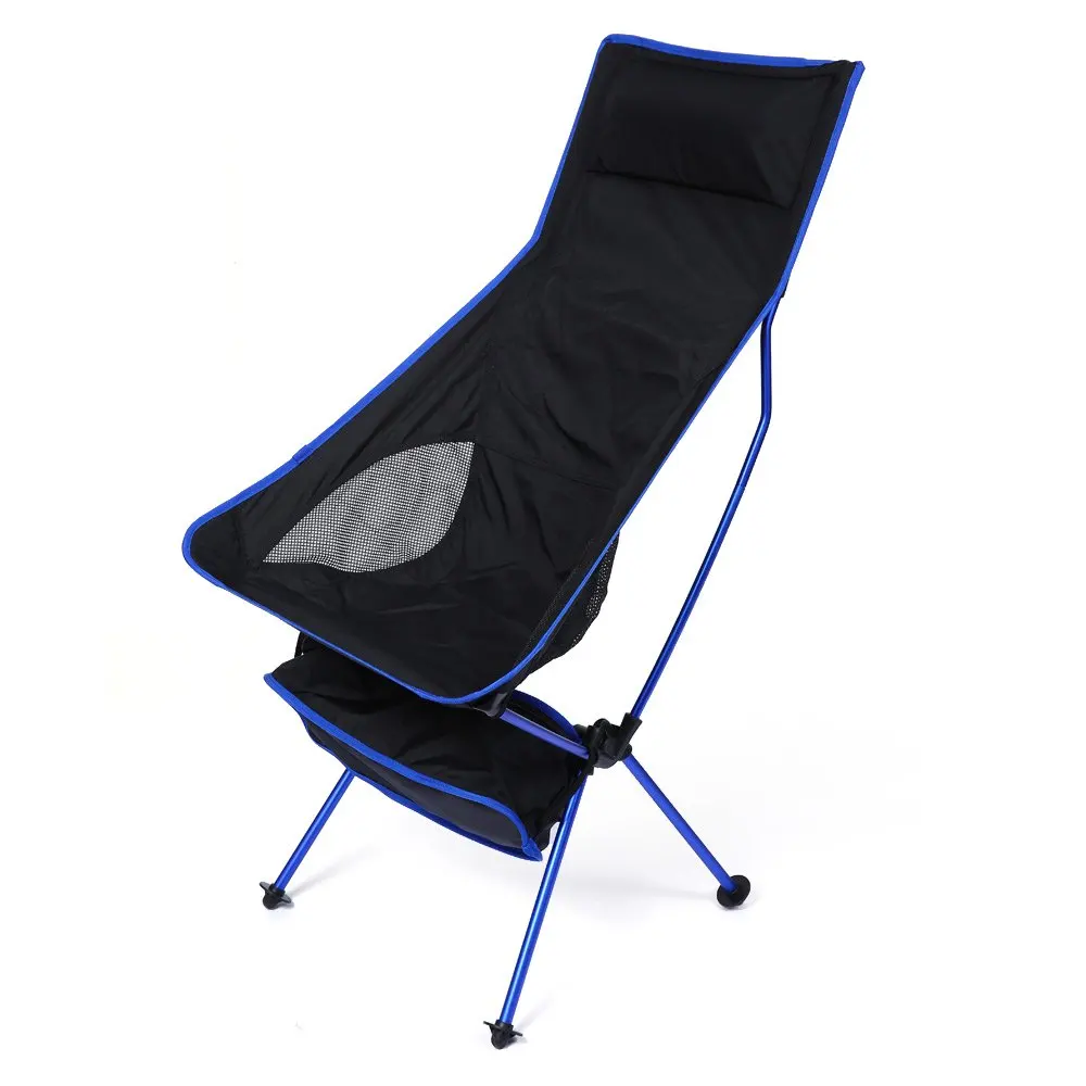 

Deep blue Portable Chair Detachable Aluminium Alloy Extended Chair Folding Fishing Chair for Outdoor Activities Camping Tools