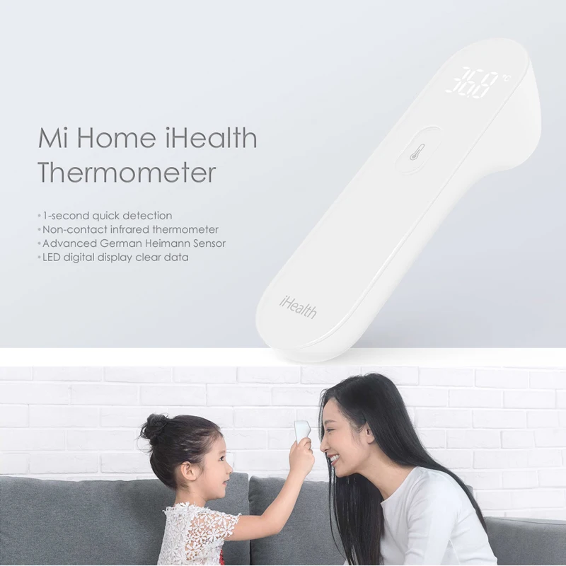 iHealth Digital Thermometer Fever Infrared Baby Kids Home Thermograph