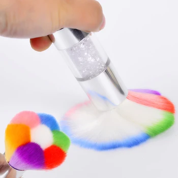 

1Pc Colorful Contour Foundation Brush Makeup Tools Cream Makeup Brushes Loose Powder Brush Multifunctional Brushes