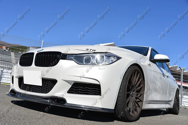 2012-2014 BMW 3 Series F30 F35 Sedan F31 Touring M-Sport Varis Style Front Lip CF (12)