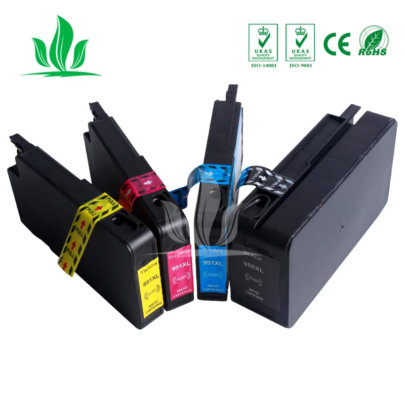 

Compatible 950 951 XL Ink Cartridge Replacement for HP 950 951 HP950 HP951 Officejet Pro 8100 ePrinter 8600 Plus Printer ZH