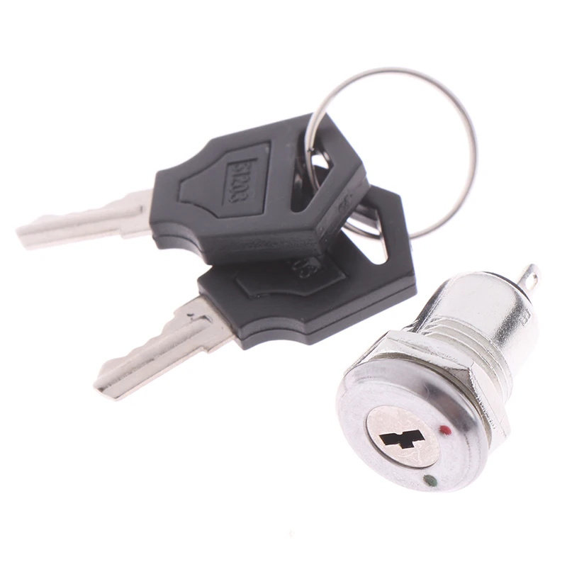 hot 12mm Zinc Alloy Electronic Key Switch ON OFF Lock Switch Phone Lock
