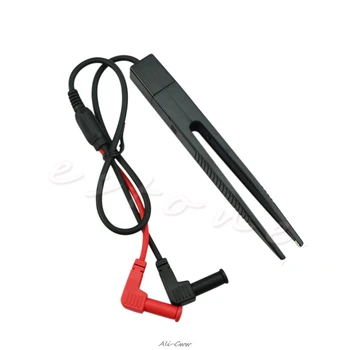 

SMD SMT Chip Test Clip Lead Probe Capacitor Resistance Multimeter Meter Tweezer