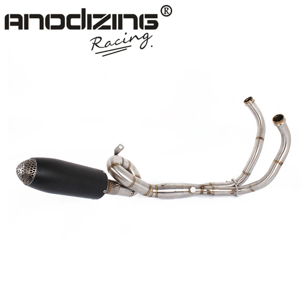 Exhaust Full system Motorcycle Exhaust contact pipe connector FOR yamaha FZ-07 MT-07 2014-2017 XSR700 2016-2017 Exhaust Full system Motorcycle Exhaust contact pipe connector FOR yamaha FZ-07 MT-07 2014-2017 XSR700 2016-2017