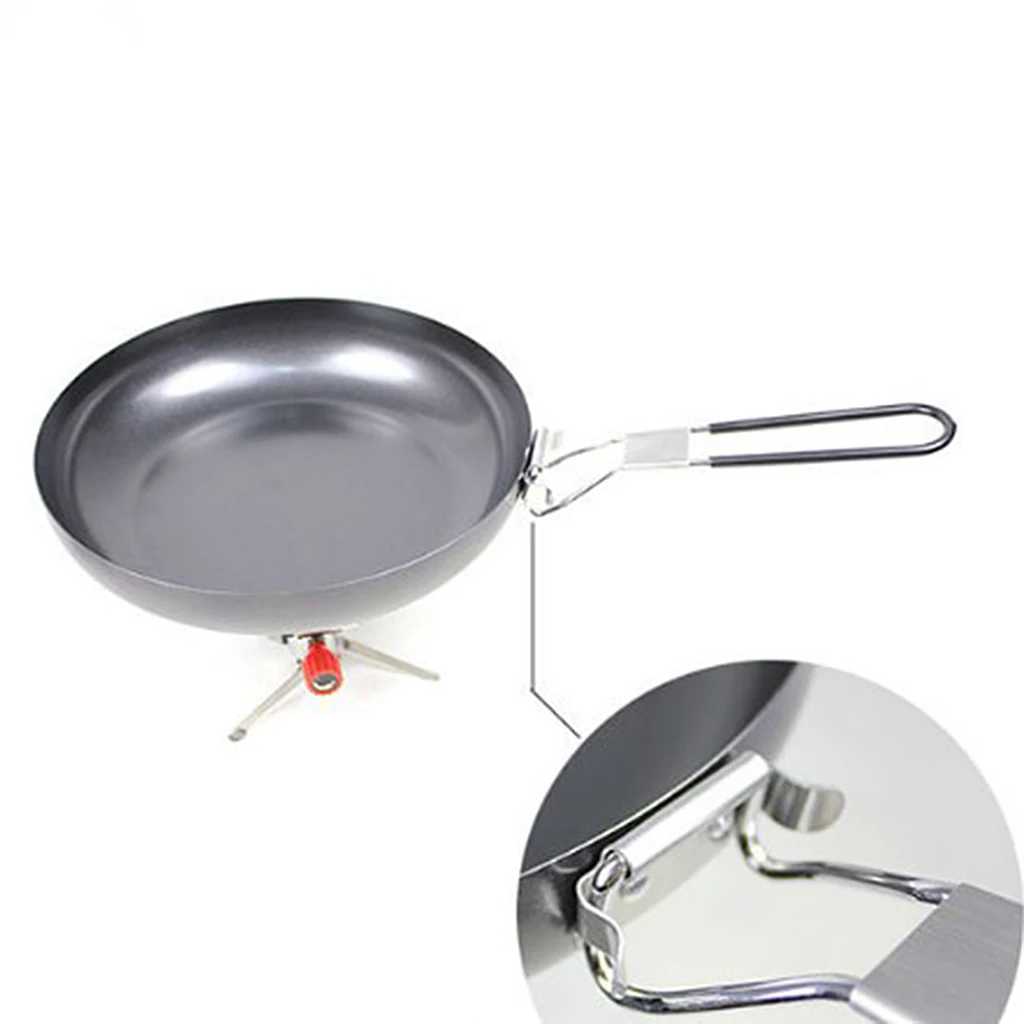 Frying Pan Outdoor Portable Camping Folding Pot Cookware Non stick Pan 24cmin Outdoor Tools