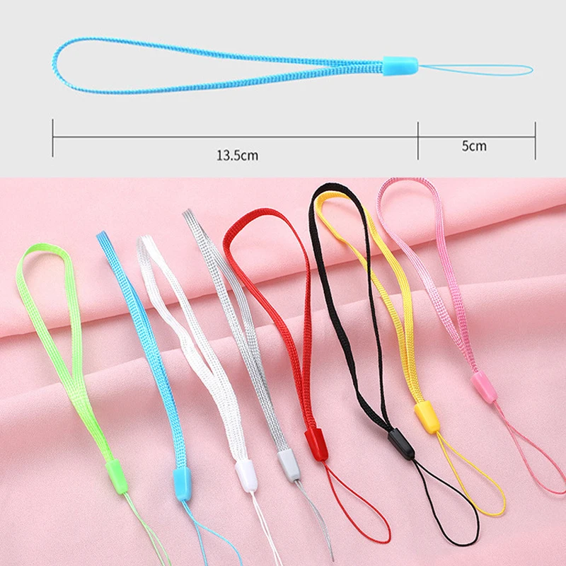 100 قطعة هاتف محمول المحمول حبال حزام نايلون الوهق مع مشبك قفل للالهاتف المحمول/بود/محرك فلاش usb و أكثر