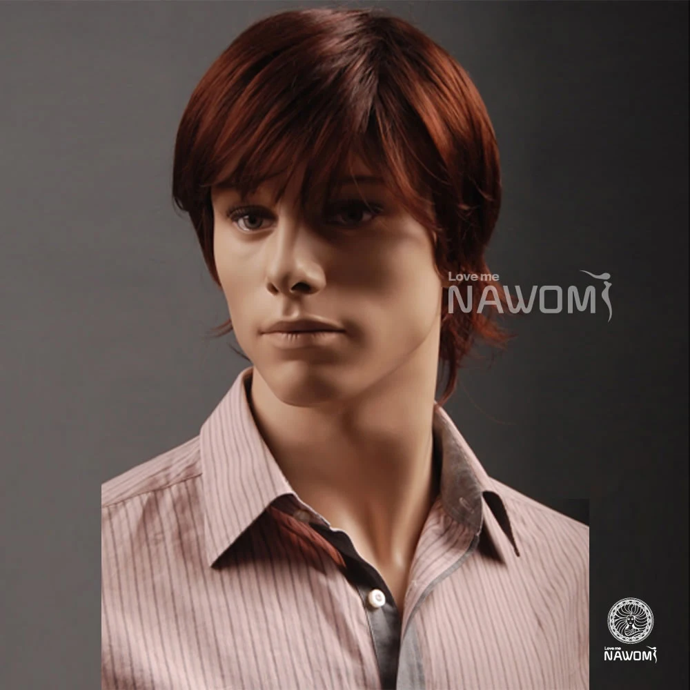 New 2014 Fashion Men S Auburn Short Wigs 100 Kanekalon Hair