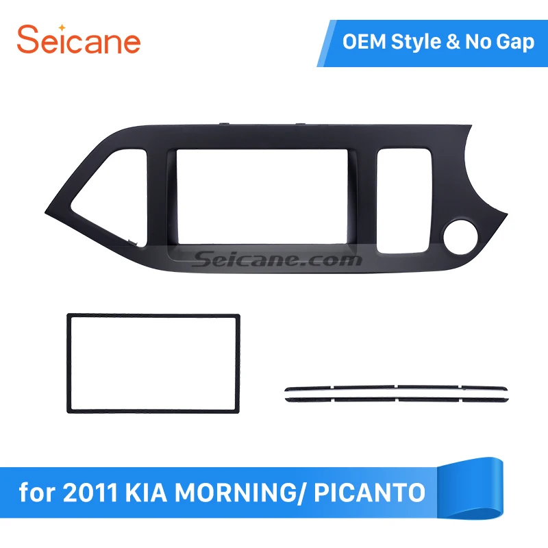 Seicane 2Din 178*102 мм Автомобильная рамка для приборной доски, набор для переоборудования, панель для KIA MORNING/PICANTO, правая ручная машина 2011