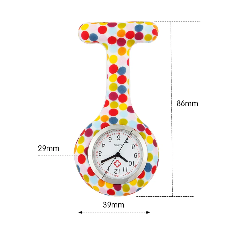 Карманные часы медсестры часы Fob кварцевые медсестры часы медицинские цифры Круглый циферблат силиконовые часы для кормления ALK VISION дропшиппинг