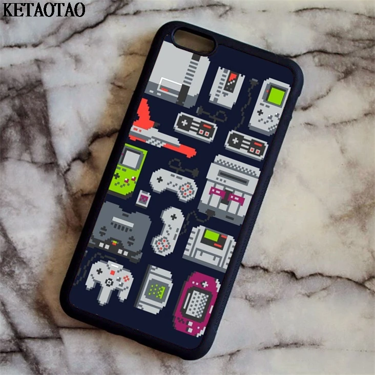 Чехол для телефона с игровой консолью KETAOTAO Tetris iPhone 4S/5S/6 s/7/8/X/Plus samsung S3 6 NOTE чехол из