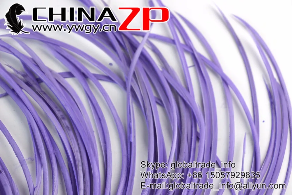 10 lavender Goose Biots Feathers (7)