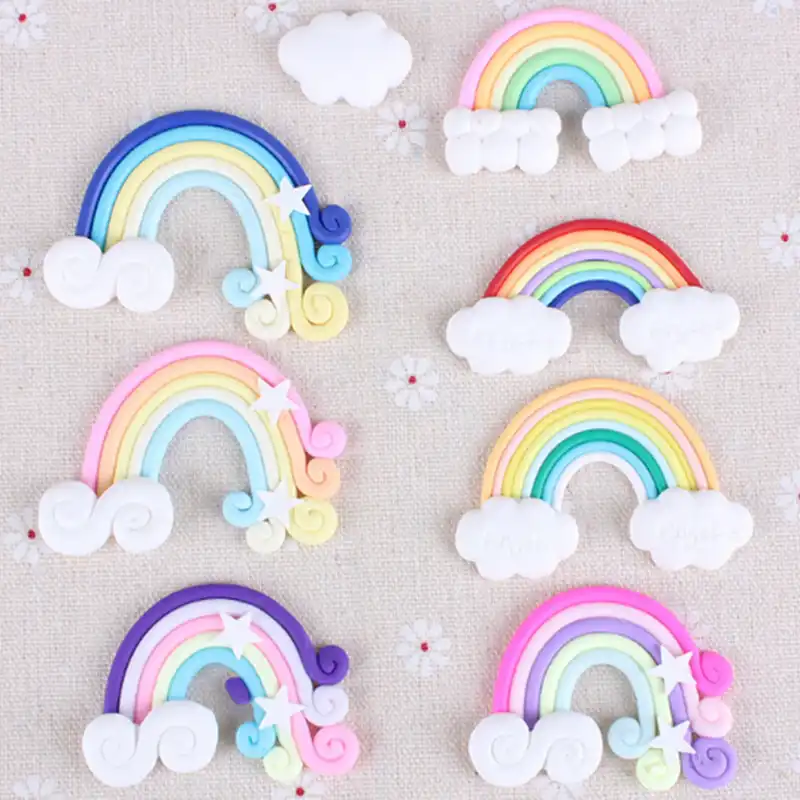 9 Unids Pack Color Al Azar Hermoso Arco Iris Nubes Cupcake Pastel Topper Banderas Pastel Postre Decoracion Para Hornear Para Boda Cumpleanos Suministros De Decoracion De Pasteles Aliexpress