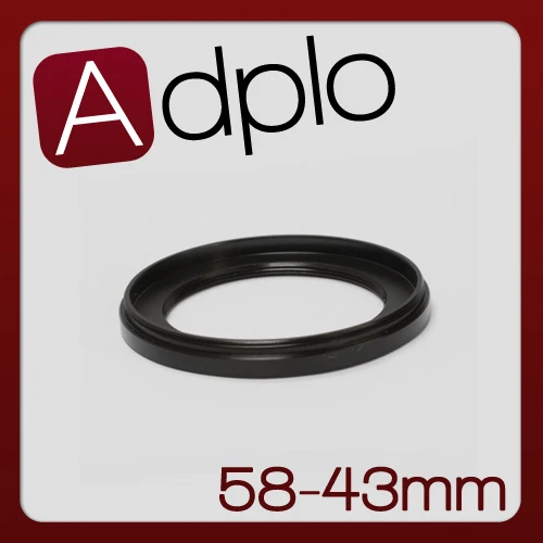 58-43mm 58mm to 43mm Step Down Ring Filter Adapter Ring