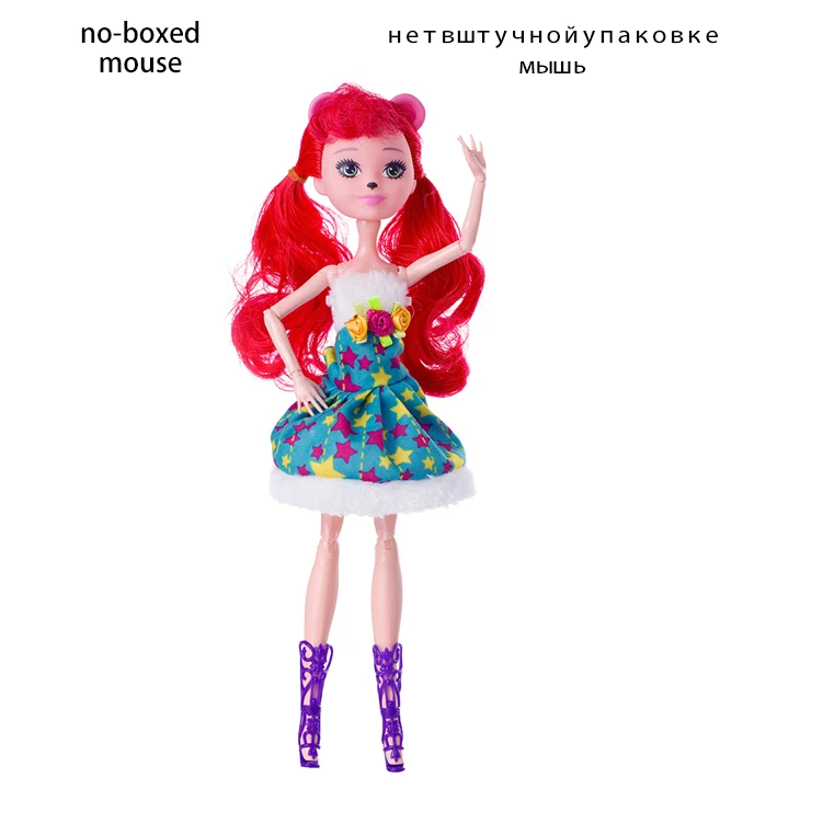 Кукла без коробки, 1 шт., игрушки для девочек, Ограниченная Коллекция, аниме модель, пупи, кукла для девочек, подарки, 27 см - Цвет: no-boxed mouse